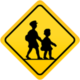 🚸 Children Crossing, Emoji by Apple