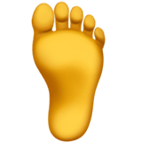 🦶 Fuß Emoji von Apple