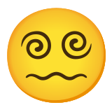 😵‍💫 Face with Spiral Eyes, Emoji by Google