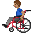 👨🏽‍🦽 Man in Manual Wheelchair: Medium Skin Tone, Emoji by Samsung