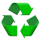 ♻️ Recycling-Symbol Emoji von Apple