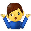 🤷‍♂️ Homme Qui Hausse Les Épaules Emoji par Samsung