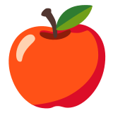 🍎 Pomme Rouge Emoji par Google