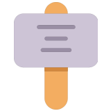 🪧 Placard, Emoji by Microsoft