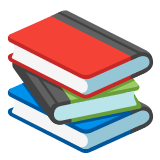 📚 Bücherstapel Emoji von Google
