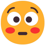 😳 Errötetes Gesicht Mit Großen Augen Emoji von Microsoft