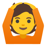 🙆 Person Gesturing Ok, Emoji by Google