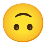 🙃 Umgekehrtes Gesicht Emoji von Google