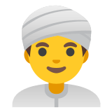 👳‍♂️ Mann Mit Turban Emoji von Google