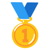 🥇 1st Place Medal, Emoji by Google