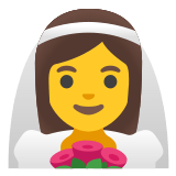 👰‍♀️ Frau Mit Schleier Emoji von Google