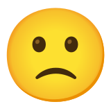 🙁 Betrübtes Gesicht Emoji von Google