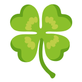 🍀 Four Leaf Clover, Emoji by Google