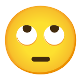 🙄 Augen Verdrehendes Gesicht Emoji von Google