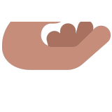 🫴🏽 Palm Up Hand: Medium Skin Tone, Emoji by Microsoft