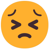 😣 Entschlossenes Gesicht Emoji von Microsoft