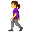 🚶‍♀️ Fußgängerin Emoji von Samsung