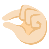 🤏🏻 Pinching Hand: Light Skin Tone, Emoji by Google