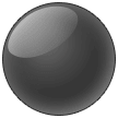 ⚫ Black Circle, Emoji by Samsung