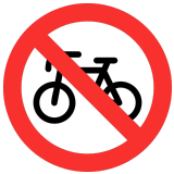 🚳 Fahrräder Verboten Emoji von Microsoft