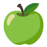 🍏 Зеленое Яблоко, смайлик от Google