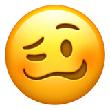 🥴 Schwindeliges Gesicht Emoji von Apple