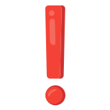 ❗ Red Exclamation Mark, Emoji by Google