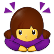 🙇‍♀️ Woman Bowing, Emoji by Samsung