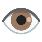 👁️ Auge Emoji von Google