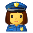 👮‍♀️ Женщина-Полицейский, смайлик от Samsung