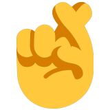 🤞 Hand Mit Gekreuzten Fingern Emoji von Microsoft