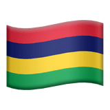 🇲🇺 Flag: Mauritius, Emoji by Apple