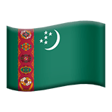 🇹🇲 Drapeau : Turkménistan Emoji par Apple