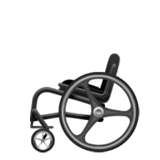 🦽 Manueller Rollstuhl Emoji von Apple