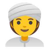 👳‍♀️ Frau Mit Turban Emoji von Google