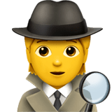 🕵️ Detektiv(in) Emoji von Apple