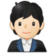 🧑🏻‍💼 Büroangestellte(r): Helle Hautfarbe Emoji von Samsung