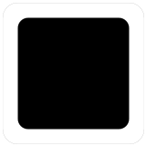 🔳 Weiße Quadratische Schaltfläche Emoji von Microsoft