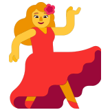 💃 Танцующая Женщина, смайлик от Microsoft
