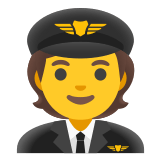 🧑‍✈️ Pilot(in) Emoji von Google