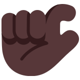 🤏🏿 Pinching Hand: Dark Skin Tone, Emoji by Microsoft