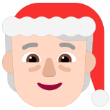 🧑🏻‍🎄 Санта: Очень Светлый Тон Кожи, смайлик от Microsoft