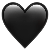 🖤 Black Heart, Emoji by Apple