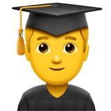 👨‍🎓 Student Emoji von Apple