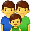 👨‍👨‍👦 Familie: Mann, Mann Und Junge Emoji von Samsung