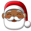 🎅🏾 Santa Claus: Medium-Dark Skin Tone, Emoji by Samsung