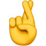 🤞 Crossed Fingers, Emoji by Apple