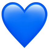 💙 Blaues Herz Emoji von Apple