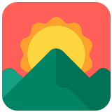🌄 Восход Солнца над Горами, смайлик от Microsoft