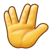 🖖 Vulkanischer Gruß Emoji von Samsung